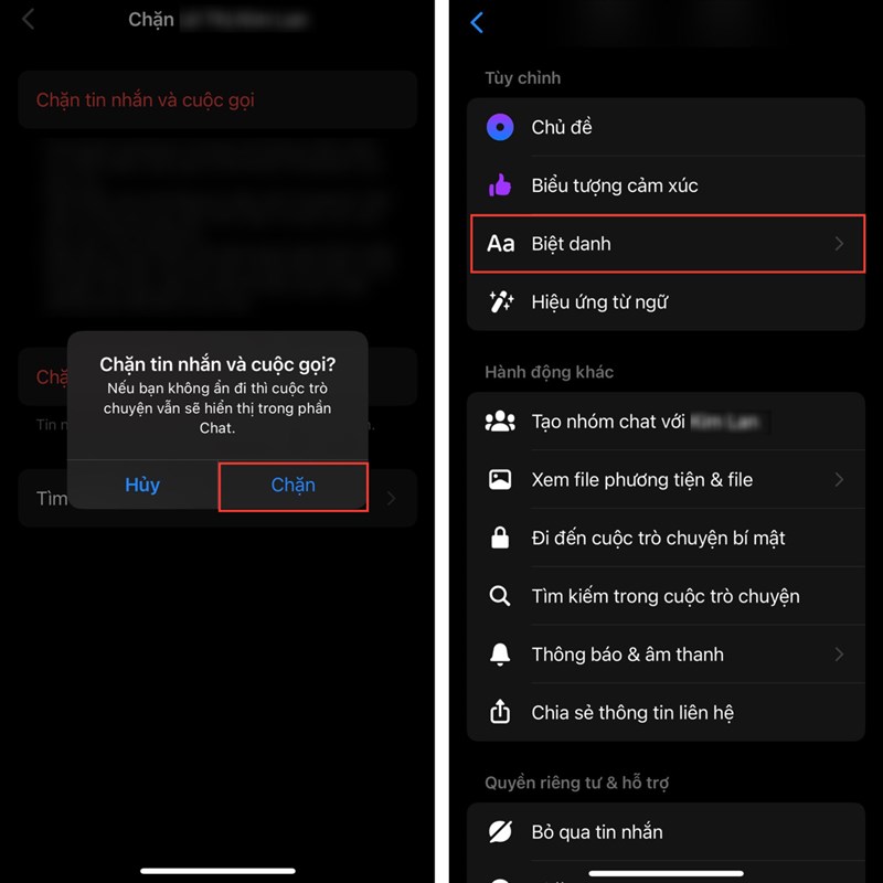 Cách đặt biệt danh trên Messenger không hiện thông báo Cách đặt biệt danh trên Messenger không hiện thông báo