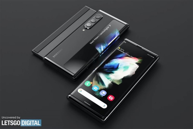 Hình ảnh smartphone Samsung màn hình gập mới