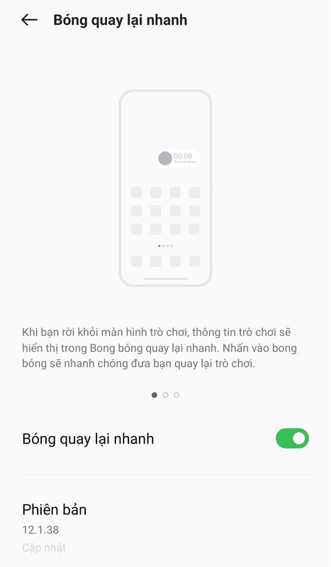 Cách mở bong bóng quay lại trên OPPO Reno7 series Cách mở bong bóng quay lại trên OPPO Reno7 series