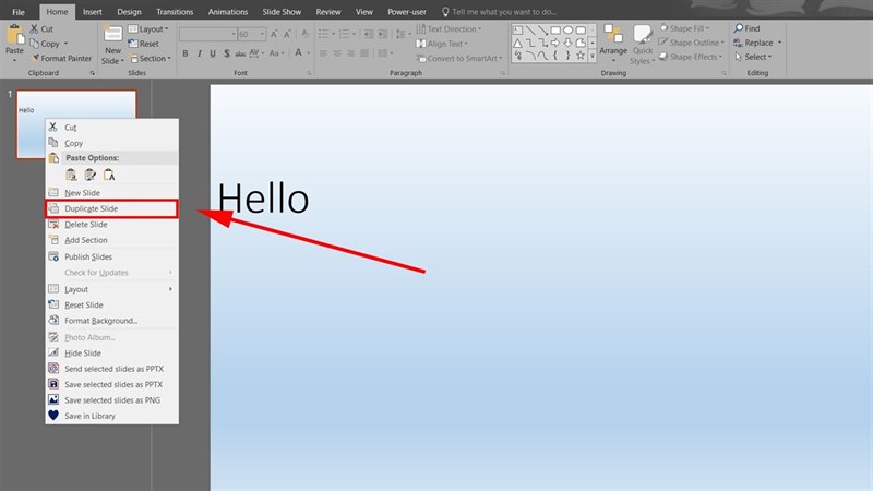 Cách nhân bản một slide bất kỳ trong PowerPoint Cách nhân bản một slide bất kỳ trong PowerPoint