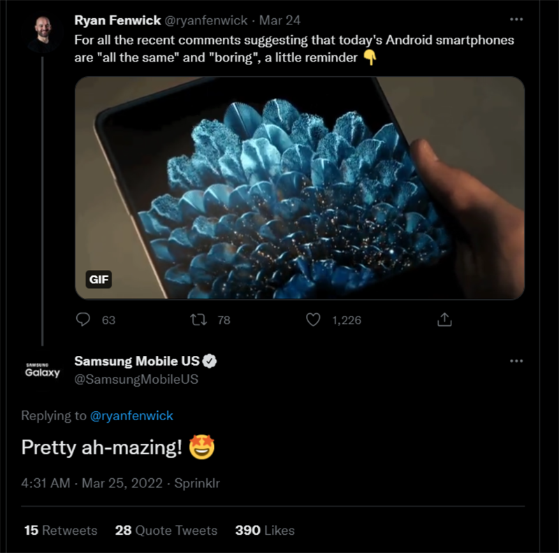 Samsung PR nhầm cho OPPO Find N trong một video trên twitter Samsung PR nhầm cho OPPO Find N trong một video trên twitter