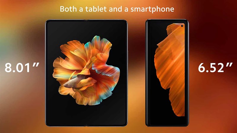 Tỷ lệ màn hình bên trong và bên ngoài của Mi MIX Fold Tỷ lệ màn hình bên trong và bên ngoài của Mi MIX Fold