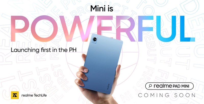 Realme Philippines tung teaser xác nhận sắp ra mắt Realme Pad Mini