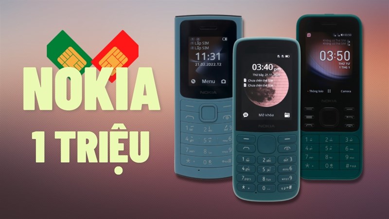 Điện thoại Nokia 2 SIM dưới 1 triệu đáng mua