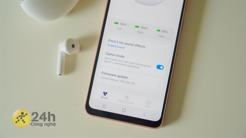 Nghe nhạc đỉnh cao, lại còn có cả chế độ Game Mode giảm độ trễ của âm thanh trên OPPO Enco Air 2