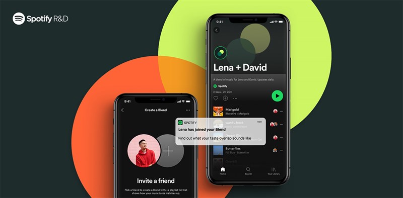 Spotify cho phép tạo danh sách phát Blend tối đa 10 người và nghệ sĩ