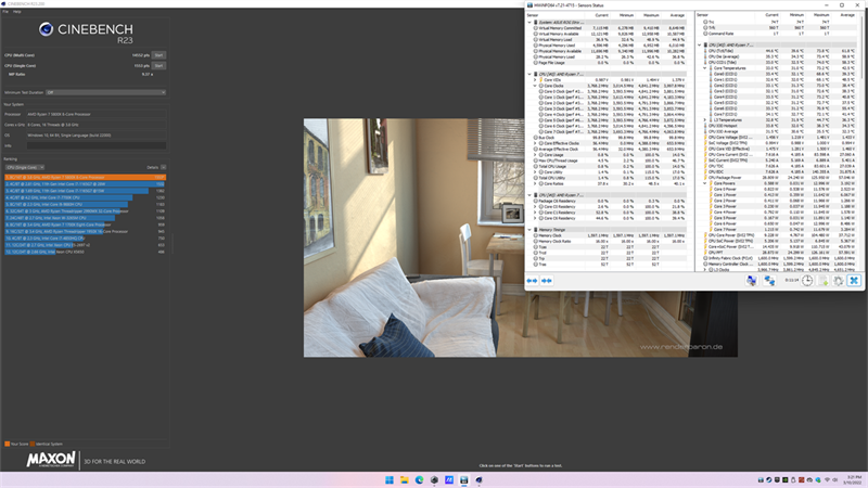 Kết quả bài test Cinebench R23 GA35 G35DX. Kết quả bài test Cinebench R23 GA35 G35DX.