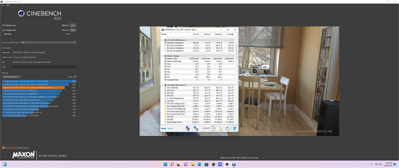 Kết quả bài test Cinebench R23 trên ROG Strix G10DK. Kết quả bài test Cinebench R23 trên ROG Strix G10DK.