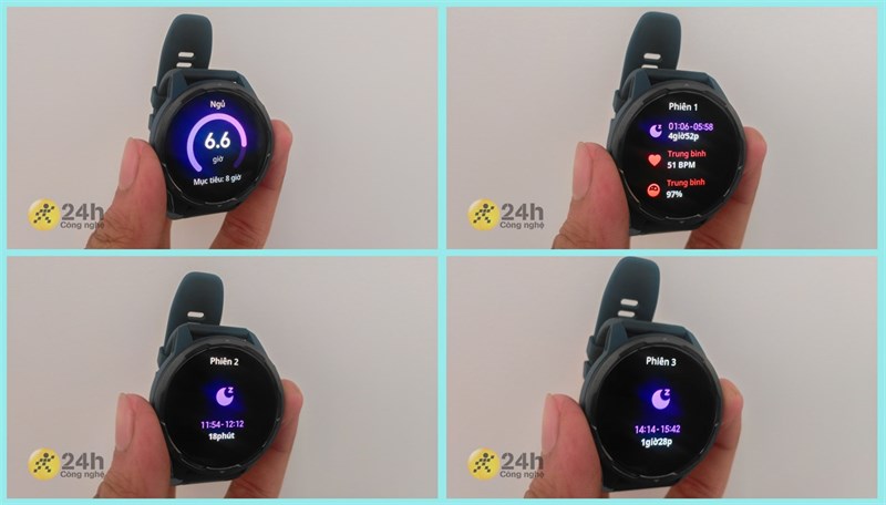 Xiaomi Watch S1 Active theo dõi giấc ngủ chi tiết