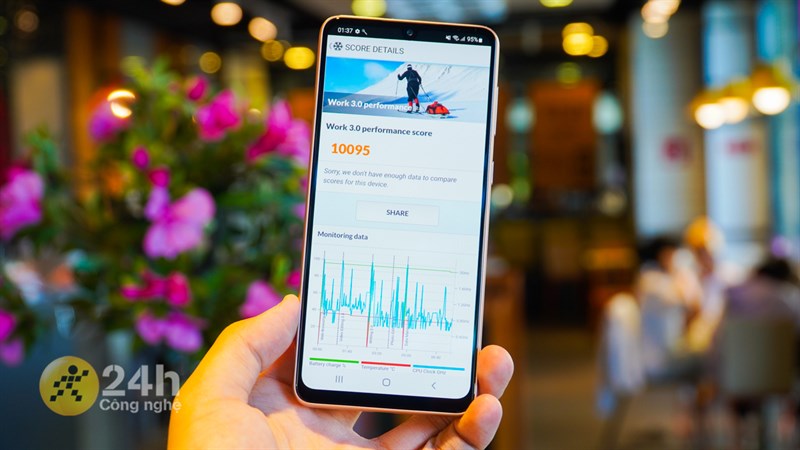 Galaxy A33 5G mang đến cho mình một kết quả tương đối tốt ở hầu hết các bài test hiệu năng.