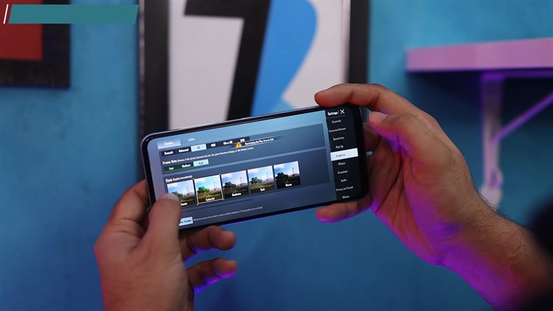 Thiết lập đồ họa trong PUBG Mobile mà Realme Narzo 50 có thể chỉnh được. Nguồn: Techno Ruhez.