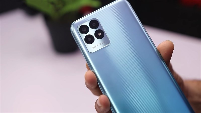 Cận cảnh mặt lưng của Realme Narzo 50. Nguồn: Techno Ruhez.