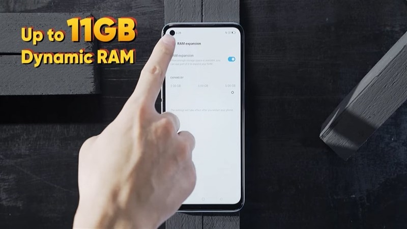 Realme Narzo 50 được trang bị tính năng RAM ảo