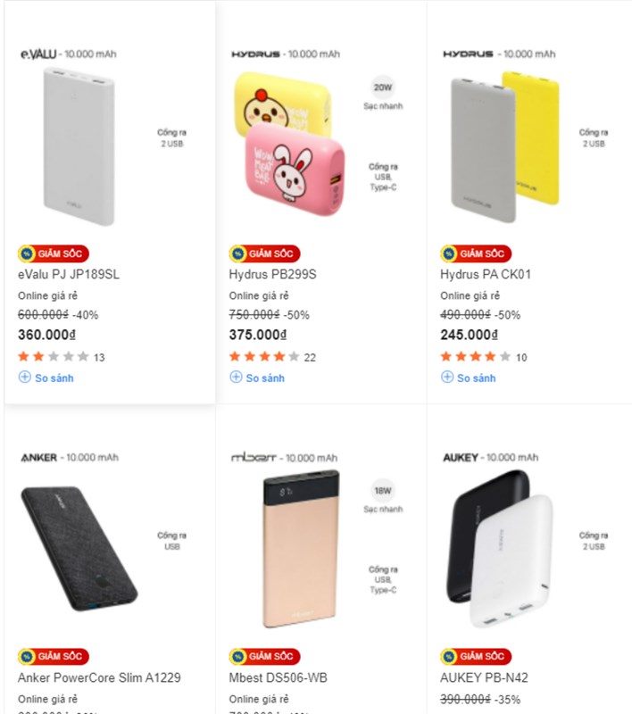 Sạc dự phòng hiện nay không chỉ có dung lượng lớn mà thiết kế cũng rất đẹp mắt. Sạc dự phòng hiện nay không chỉ có dung lượng lớn mà thiết kế cũng rất đẹp mắt.