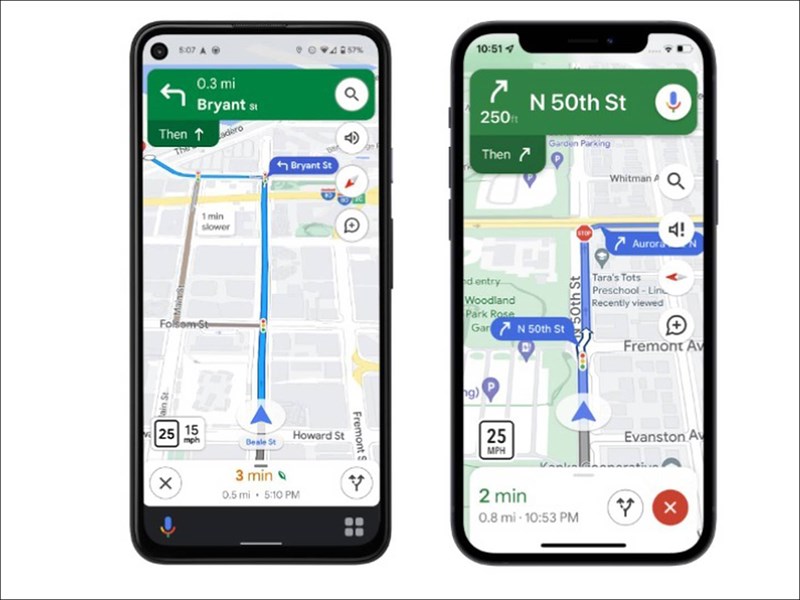 Với các năng mới của Googe Maps sẽ giúp hỗ trợ bạn lái xe an toàn hơn Với các năng mới của Googe Maps sẽ giúp hỗ trợ bạn lái xe an toàn hơn