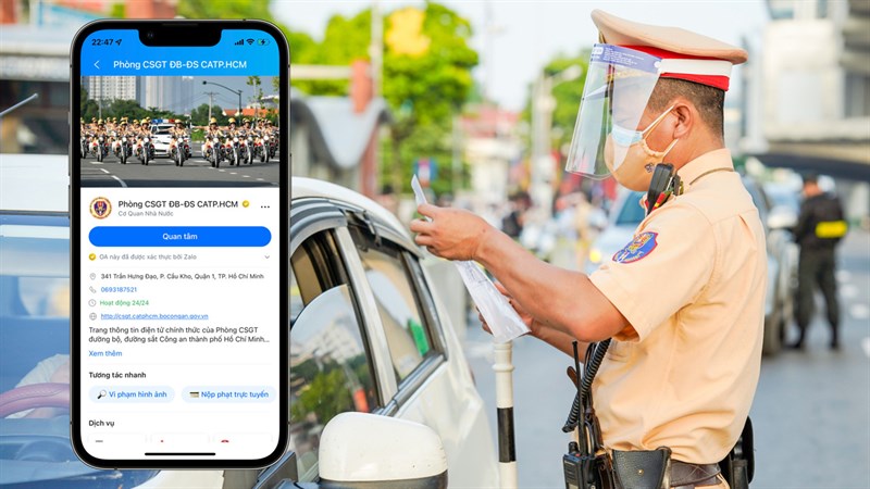 Cách tra cứu và nộp phạt nguội tại TPHCM qua Zalo