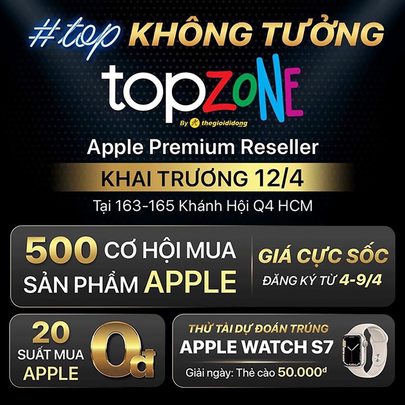 TopZone Khánh Hội sắp khai trương, chơi mini game nhận quà khủng