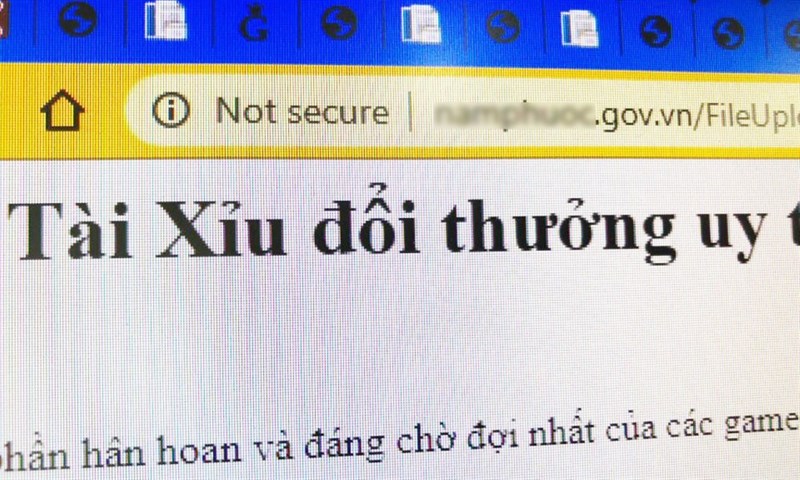 Nhiều website .gov.vn xuất hiện quảng cáo game bài bạc Nhiều website .gov.vn xuất hiện quảng cáo game bài bạc