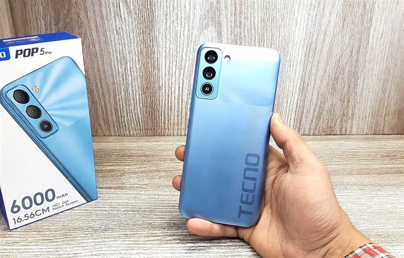 Trên tay Tecno POP 5 Pro: Giá 2.46* triệu, màn hình lớn, pin 6.000 mAh