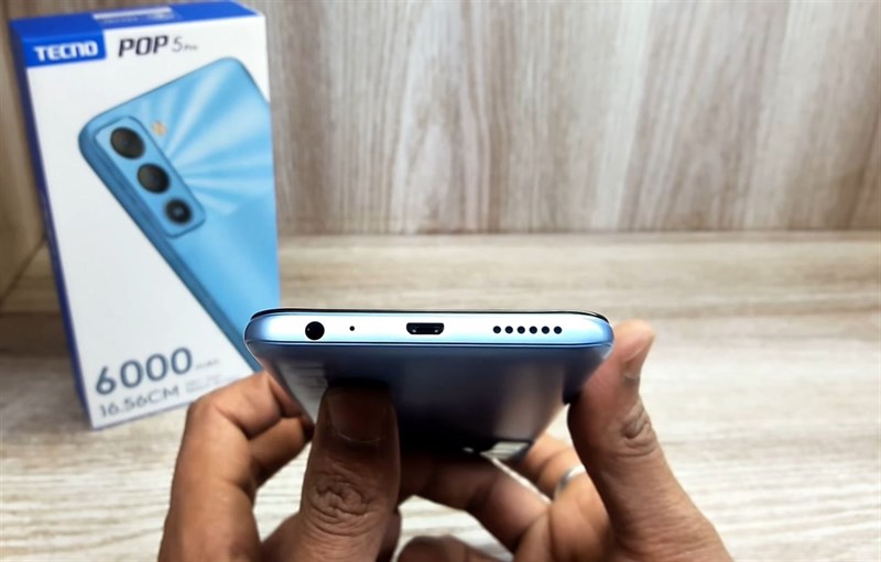 Trên tay Tecno POP 5 Pro: Giá 2.46* triệu, màn hình lớn, pin 6.000 mAh