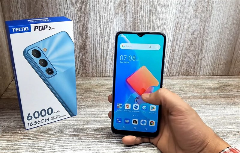 Trên tay Tecno POP 5 Pro: Giá 2.46* triệu, màn hình lớn, pin 6.000 mAh