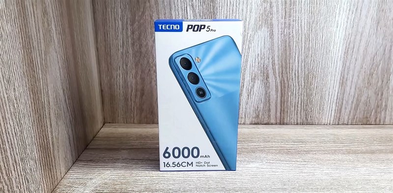 Trên tay Tecno POP 5 Pro: Giá 2.46* triệu, màn hình lớn, pin 6.000 mAh