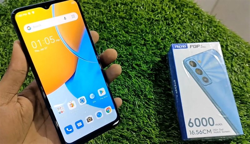 Trên tay Tecno POP 5 Pro: Giá 2.46* triệu, màn hình lớn, pin 6.000 mAh