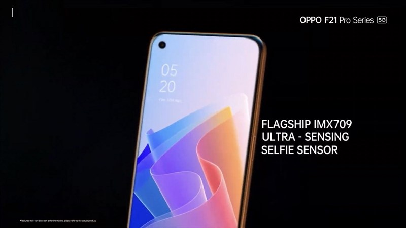 OPPO F21 Pro được trang bị camera selfie IMX709 với độ phân giải 32 MP