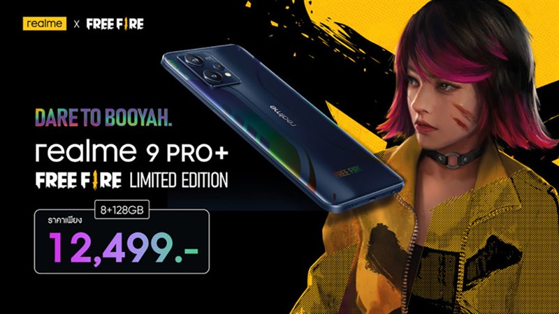 Realme 9 Pro+ Freefire Limited Edition ra mắt tại Thái Lan