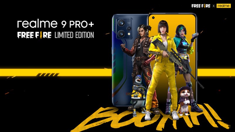 Realme 9 Pro+ Freefire Limited Edition ra mắt tại Thái Lan