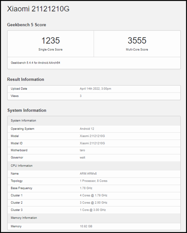 POCO F4 lộ diện trên GeekBench với thông số phần cứng 'đỉnh cao'