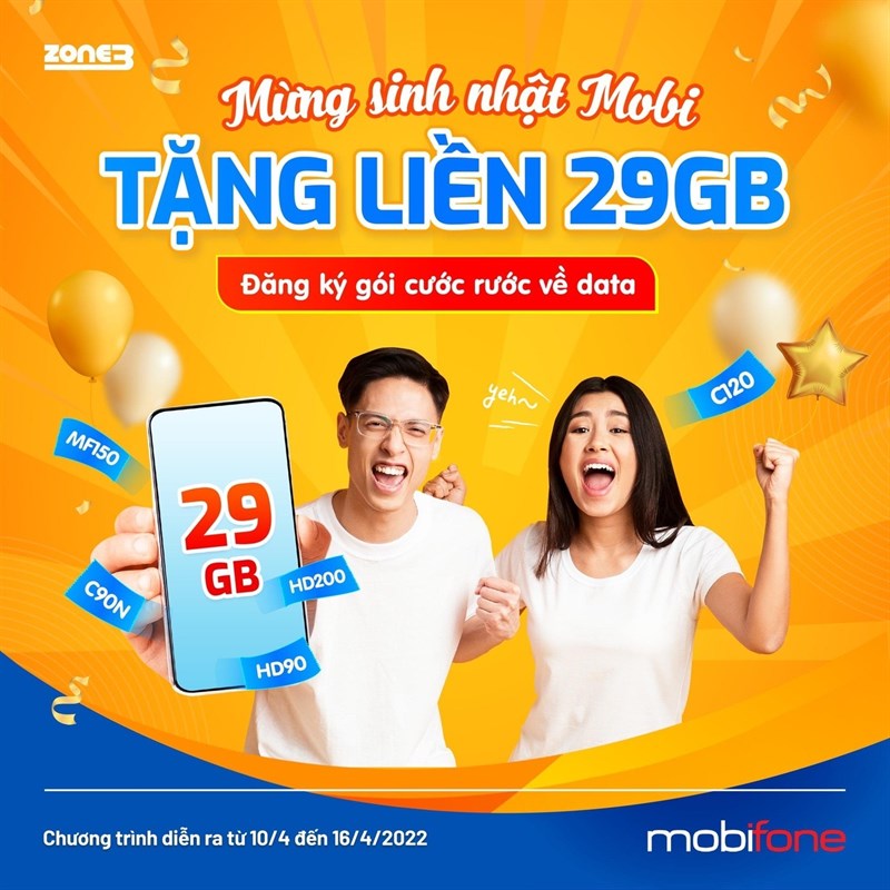Cách nhận 29GB Data tốc độ cao mạng MobiFone Cách nhận 29GB Data tốc độ cao mạng MobiFone