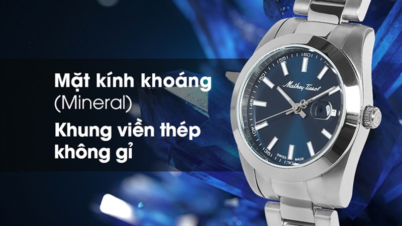 Đồng hồ Mathey Tissot D450ABU có độ bền cao, cứng cáp và khả năng kháng nước 5 ATM Đồng hồ Mathey Tissot D450ABU có độ bền cao, cứng cáp và khả năng kháng nước 5 ATM