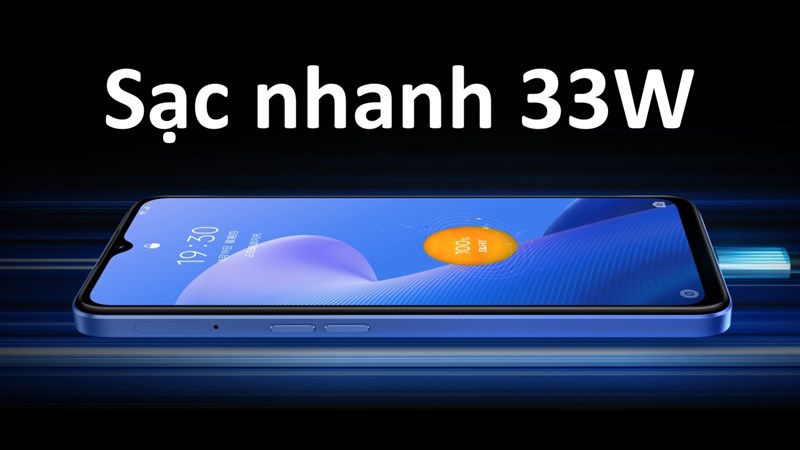 Realme Q5i hỗ trợ sạc nhanh 33W