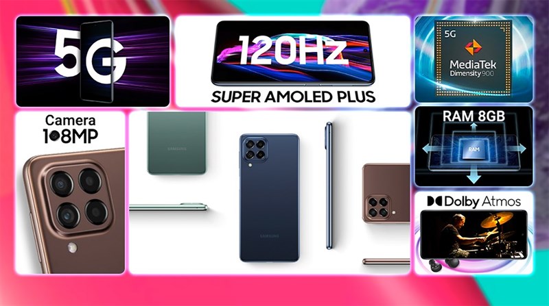 Mở bán Galaxy M53 - mãnh thú tầm trung, camera 108MP, Dimensity 900 5G Mở bán Galaxy M53 - mãnh thú tầm trung, camera 108MP, Dimensity 900 5G