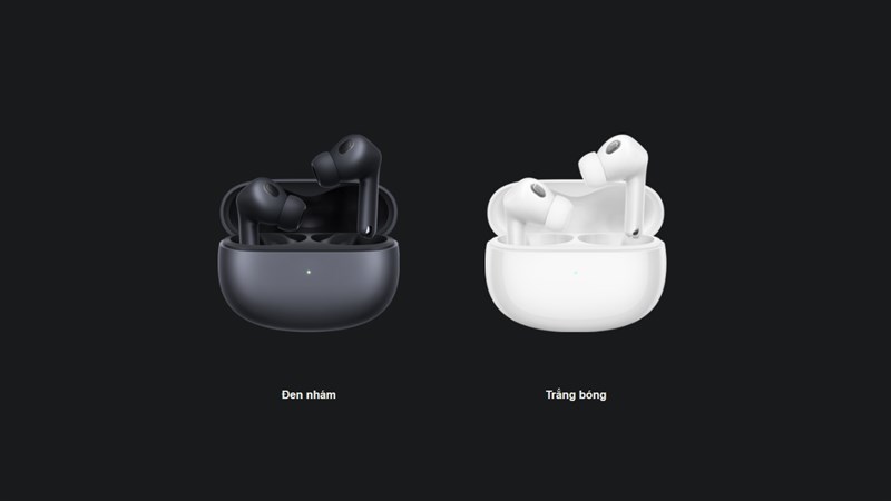 Xiaomi Buds 3T Pro có hai lựa chọn màu sắc là đen nhám và trắng bóng Xiaomi Buds 3T Pro có hai lựa chọn màu sắc là đen nhám và trắng bóng