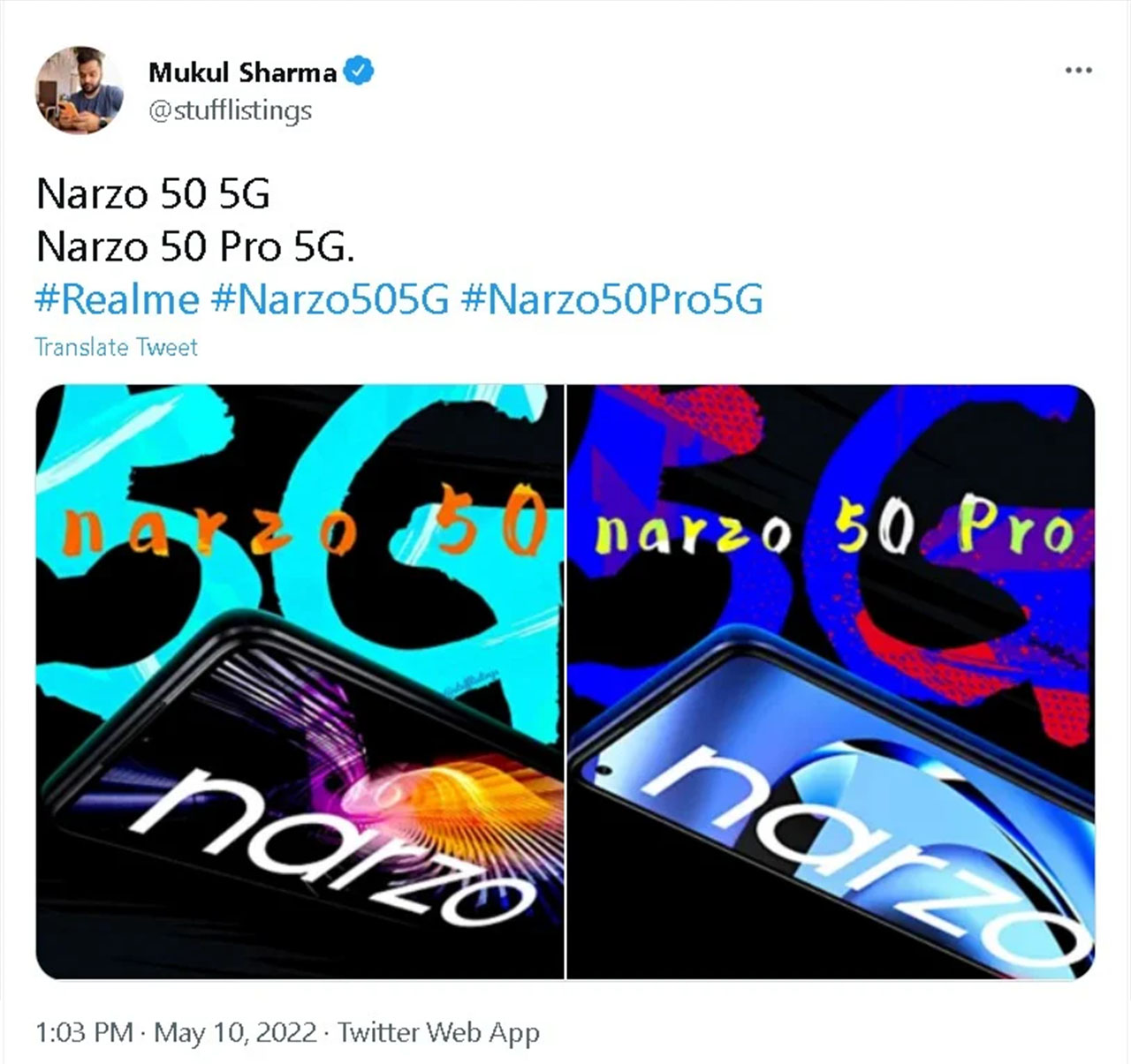 Dòng Realme Narzo 50 sẽ có thêm phiên bản Pro