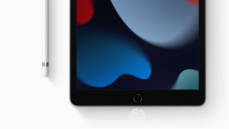 Cạnh viền dưới của iPad 9 chứa nút Home vật lý hỗ trợ cảm biến vân tay Cạnh viền dưới của iPad 9 chứa nút Home vật lý hỗ trợ cảm biến vân tay