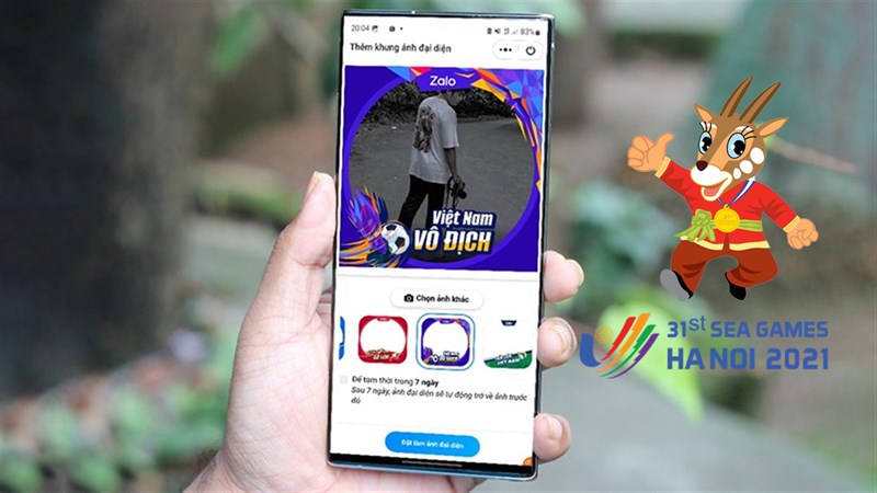 Cách tạo khung ảnh đại diện SEA Games 31 trên Zalo Cách tạo khung ảnh đại diện SEA Games 31 trên Zalo