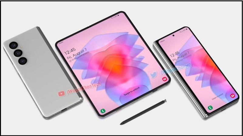 Mặt trước Galaxy Z Fold 4 và Galaxy Z Flip 4