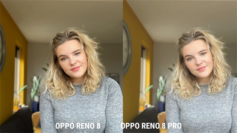 Ảnh selfie từ Reno8 và Reno8 Pro