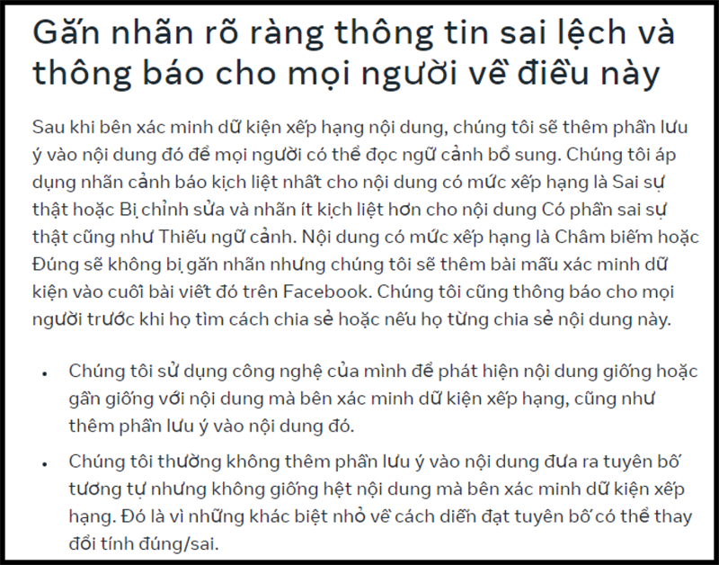 Buoc cuoi cung trong quy trinh Fact-check