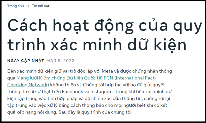 Facebook hop tac voi ben thu ba de xac minh thong tin