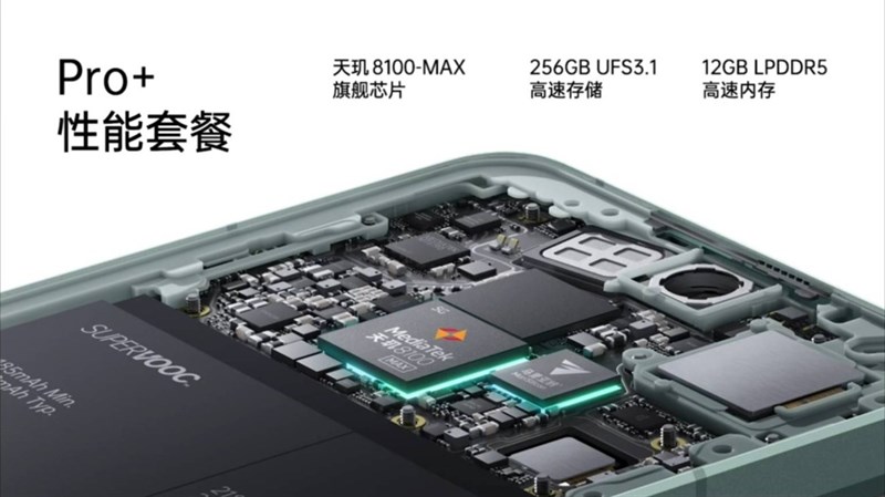 OPPO Reno8 Pro+ sở hữu bộ nhớ trong 256 GB chuẩn UFS 3.1