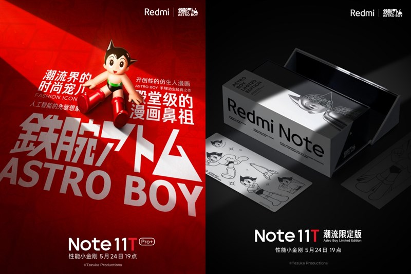 Giao diện phần mềm trên Redmi Note 11T Pro Plus Astro Boy được thiết kế theo chủ đề Siêu nhí Astro