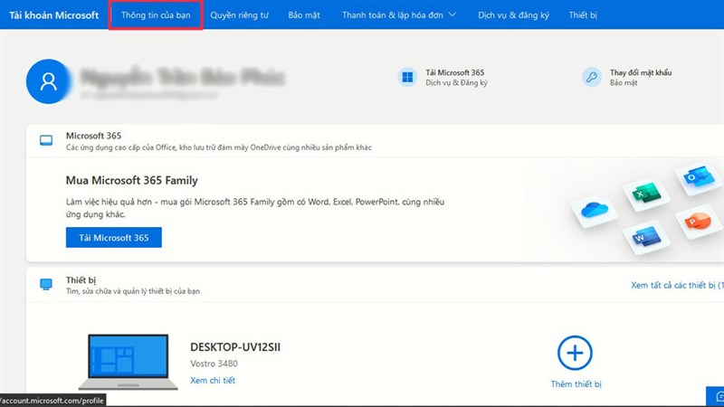 Cách thay đổi địa chỉ email cho tài khoản Microsoft siêu đơn giản