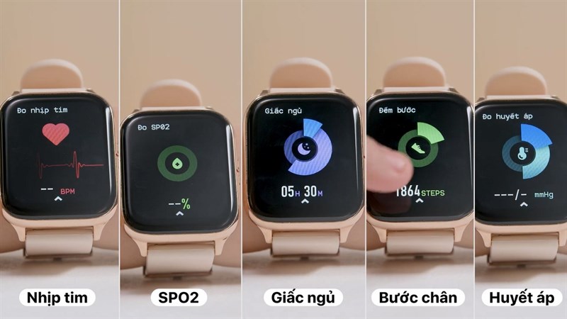 BeFit BeU B3 vẫn được trang bị những tính năng chăm sóc sức khỏe giống như các dòng smartwatch cao cấp khác