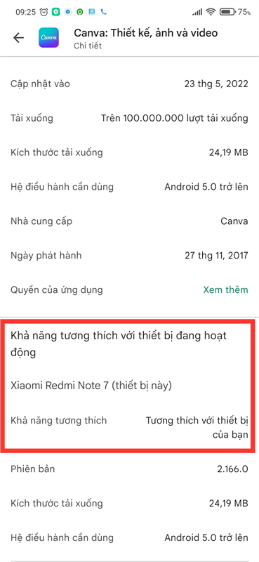 Google Play Store se cho ban biet ung dung co tuong thich voi dien thoai hay khong Google Play Store se cho ban biet ung dung co tuong thich voi dien thoai hay khong