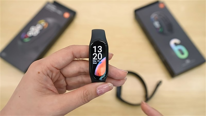 Ảnh cận cảnh mặt trước Xiaomi Band 7 Ảnh cận cảnh mặt trước Xiaomi Band 7