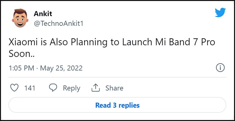 Rò rỉ về Xiaomi Band 7 Pro từ leaker trên Twitter Rò rỉ về Xiaomi Band 7 Pro từ leaker trên Twitter